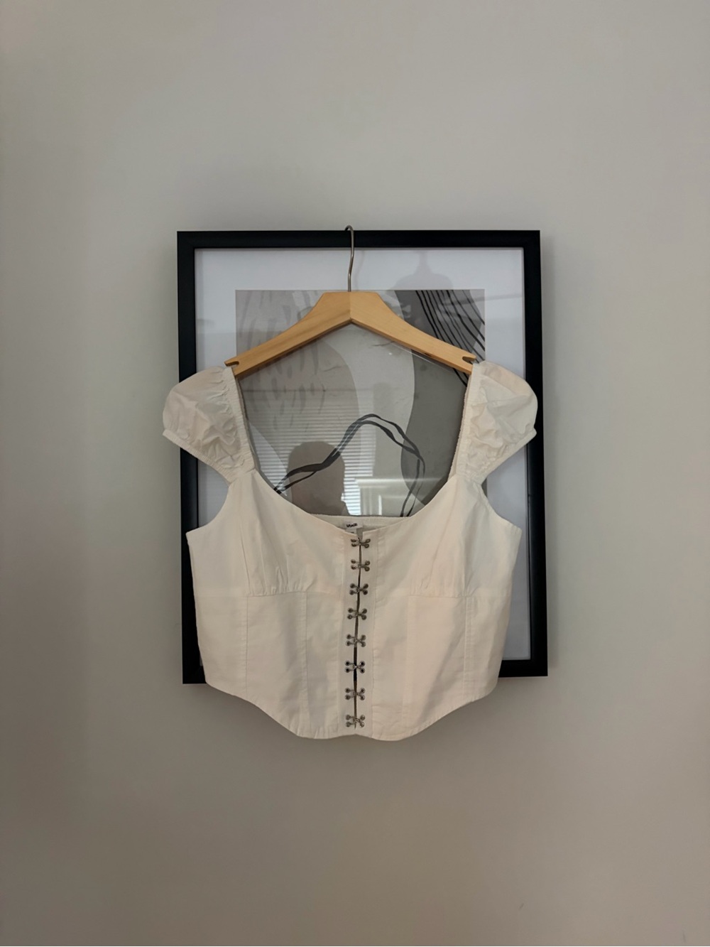 Garage Corset-Style Short Sleeve Top